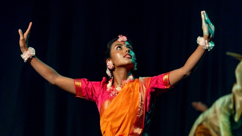 2/11/23 - Indika Festival | The actor playing Sita strikes a pose
